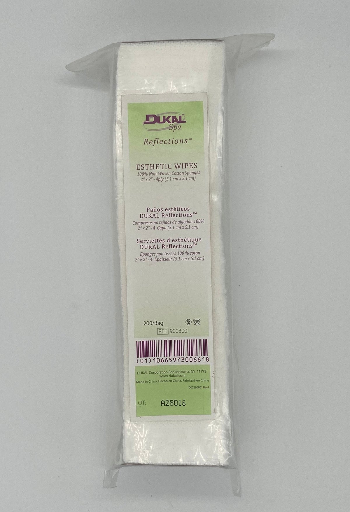 Paños estéticos marca Dukal 2x2 de 4 pliegues
