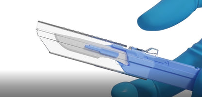 Bisturí de Bioseguridad con mango n.° 15 con protector retráctil