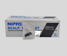 Cargar imagen en el visor de la galería, Maripositas Estériles de 22G X 3/4 Nipro
