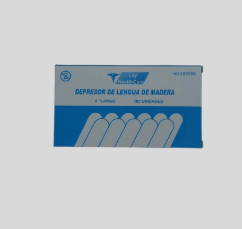 Depresores de lengua de madera no esteriles