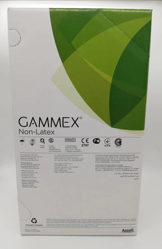 Caja de 50 pares de guantes de neopreno libre de latex tamaño 7