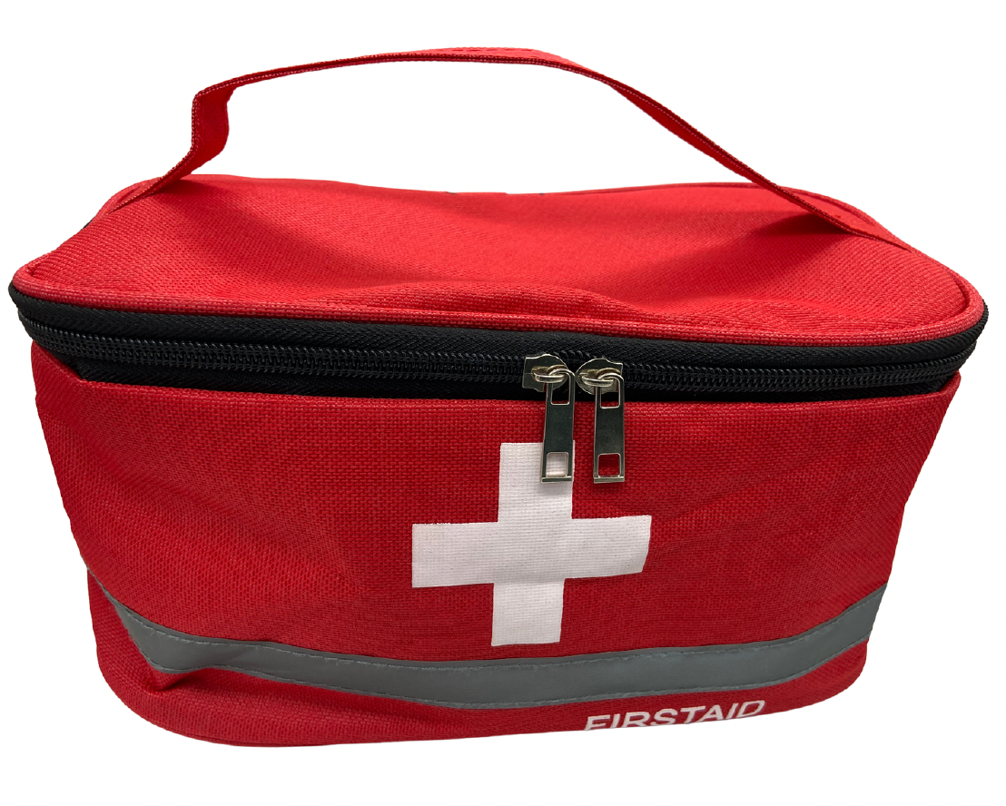 Bolsa roja vacía para Botiquines de primeros auxilios