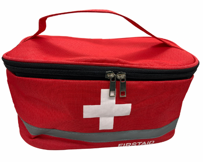 Bolsa roja vacía para Botiquines de primeros auxilios