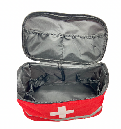 Bolsa roja vacía para Botiquines de primeros auxilios