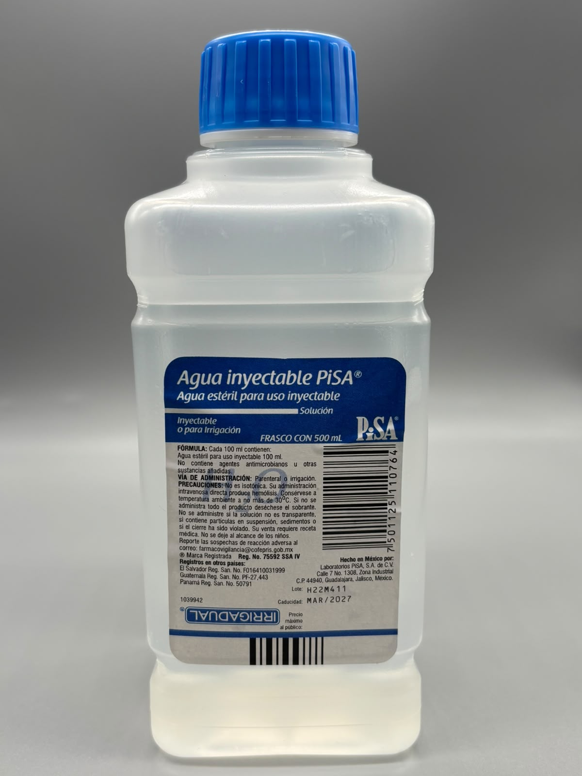 Agua estéril 500ml