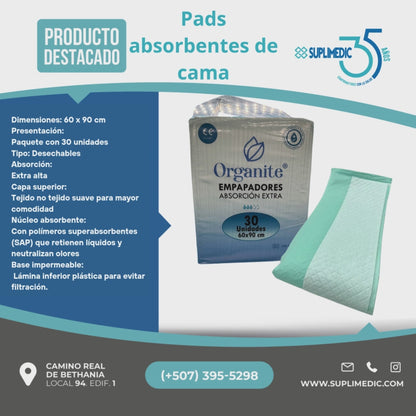 Pads absorbente, Protectores de colchón