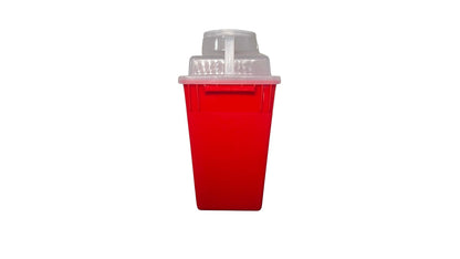 Contenedor de punzo cortante de 23 litros color rojo