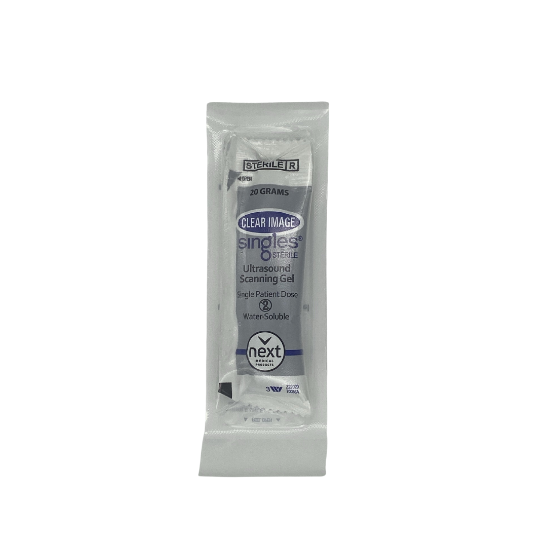 Gel de Ultrasonido estéril Clear Image sobre de 20g
