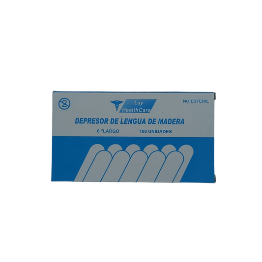 Depresores de lengua de madera no esteriles