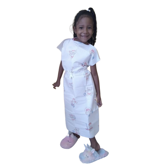 Bata pediátrica blanca de papel desechable Blancas