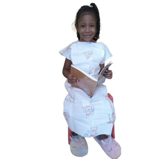 Bata pediátrica blanca de papel desechable Blancas