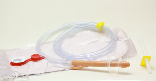 Kit de Enema Vacío: Bolsa para Enema Vacía con cánula flexible con balón de retención