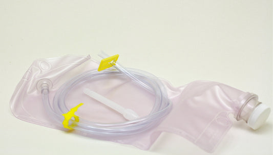 Kit de Enema Vacío: Bolsa para Enema Vacía con cánula flexible con balón de retención