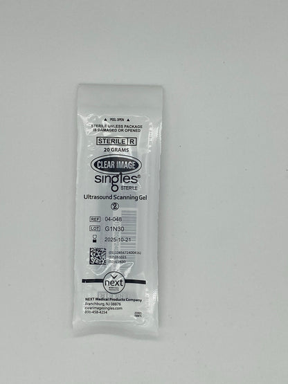 Gel de Ultrasonido estéril Clear Image sobre de 20g
