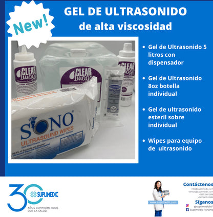 Gel de Ultrasonido estéril Clear Image sobre de 20g