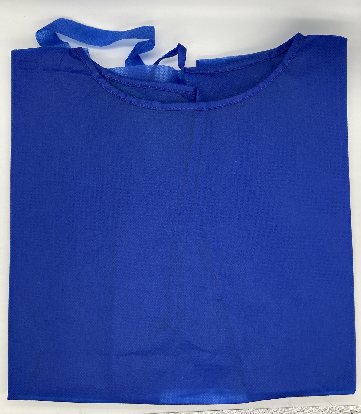 Batas de examen para paciente color azul sin manga talla S