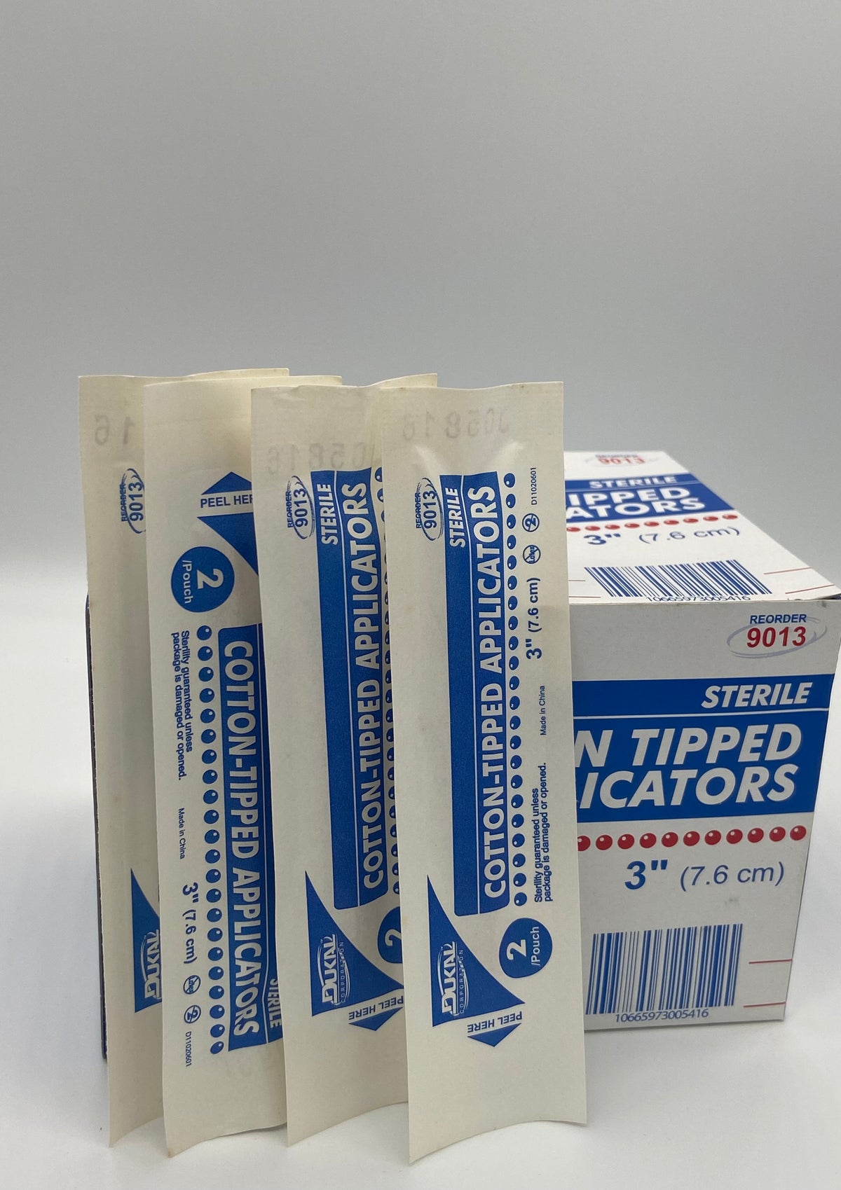 Caja de aplicadores de algodón 3" marca DUKAL